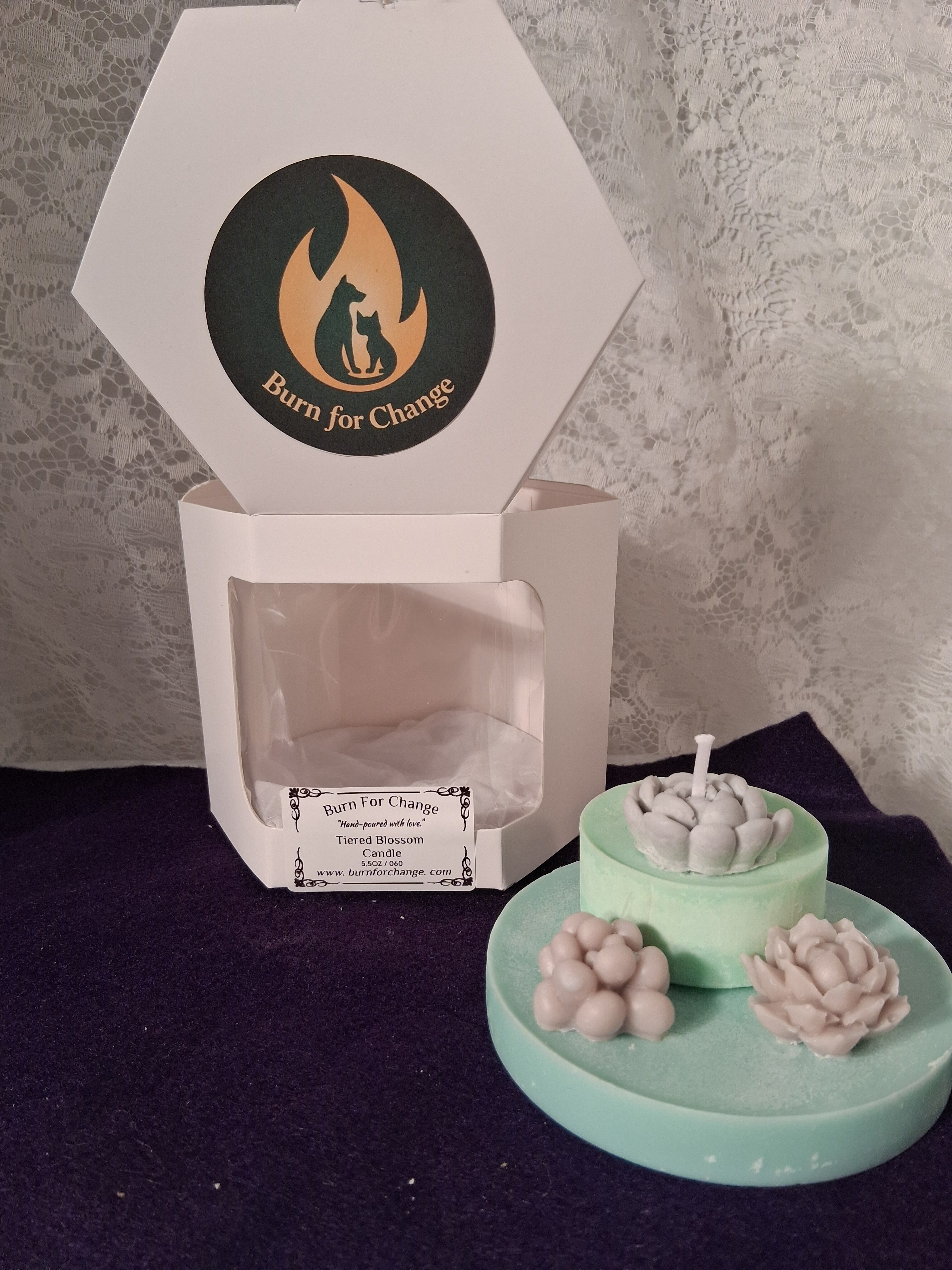 Tiered Blossom Candle