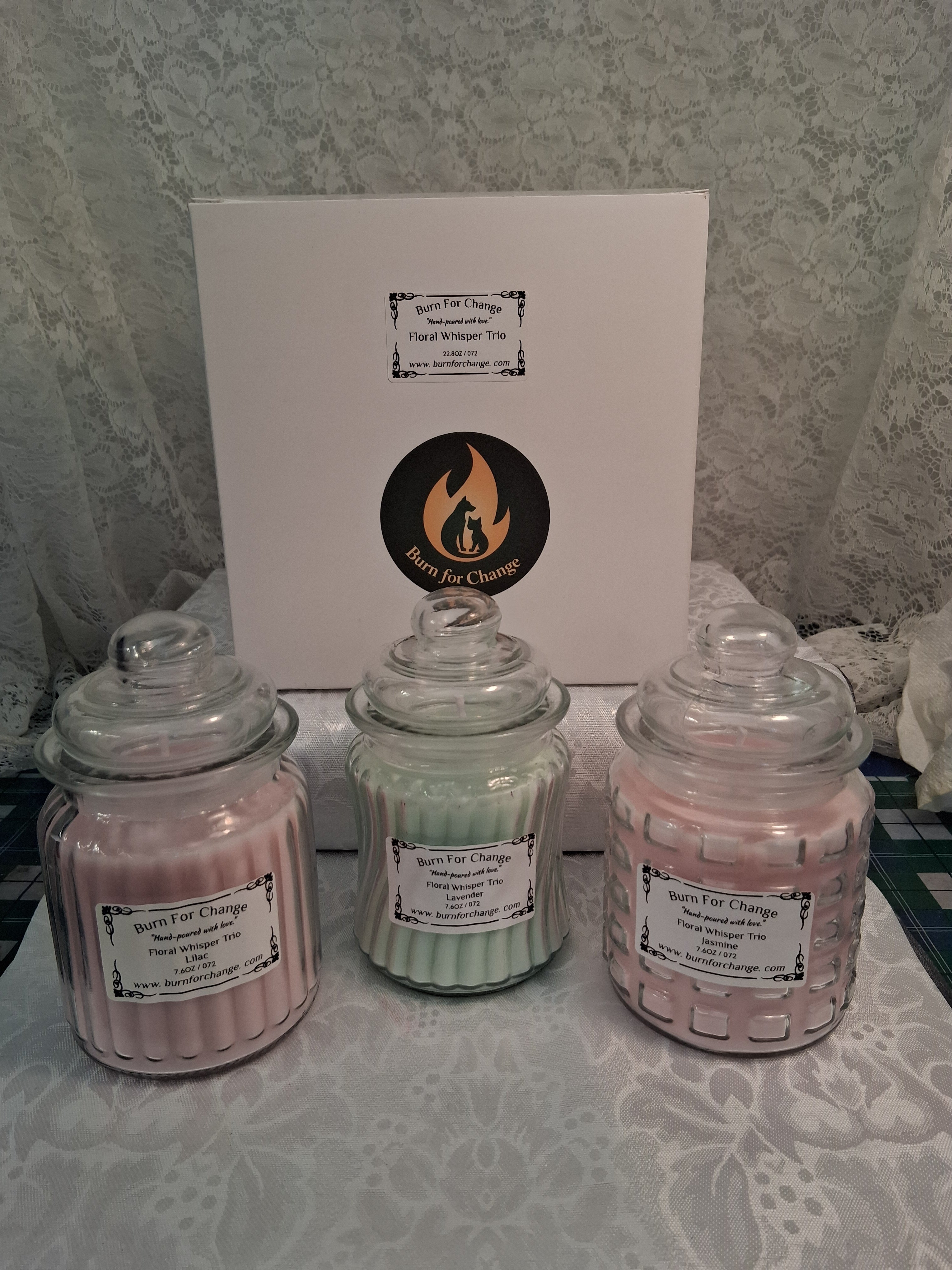 Floral Whisper Trio (Set of 3)