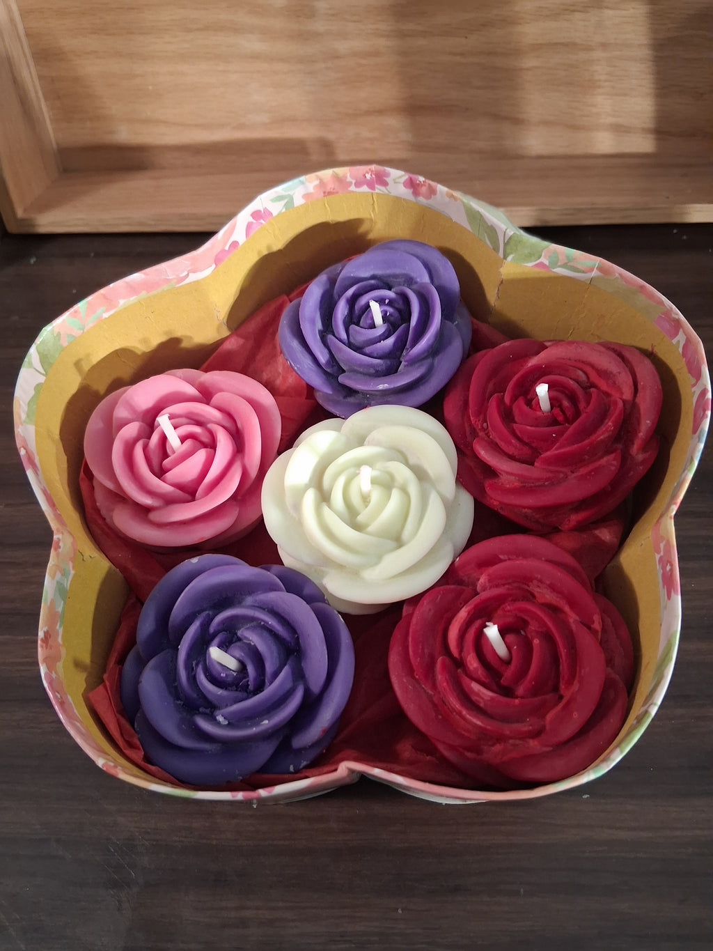 Rose Blossom Votive Set