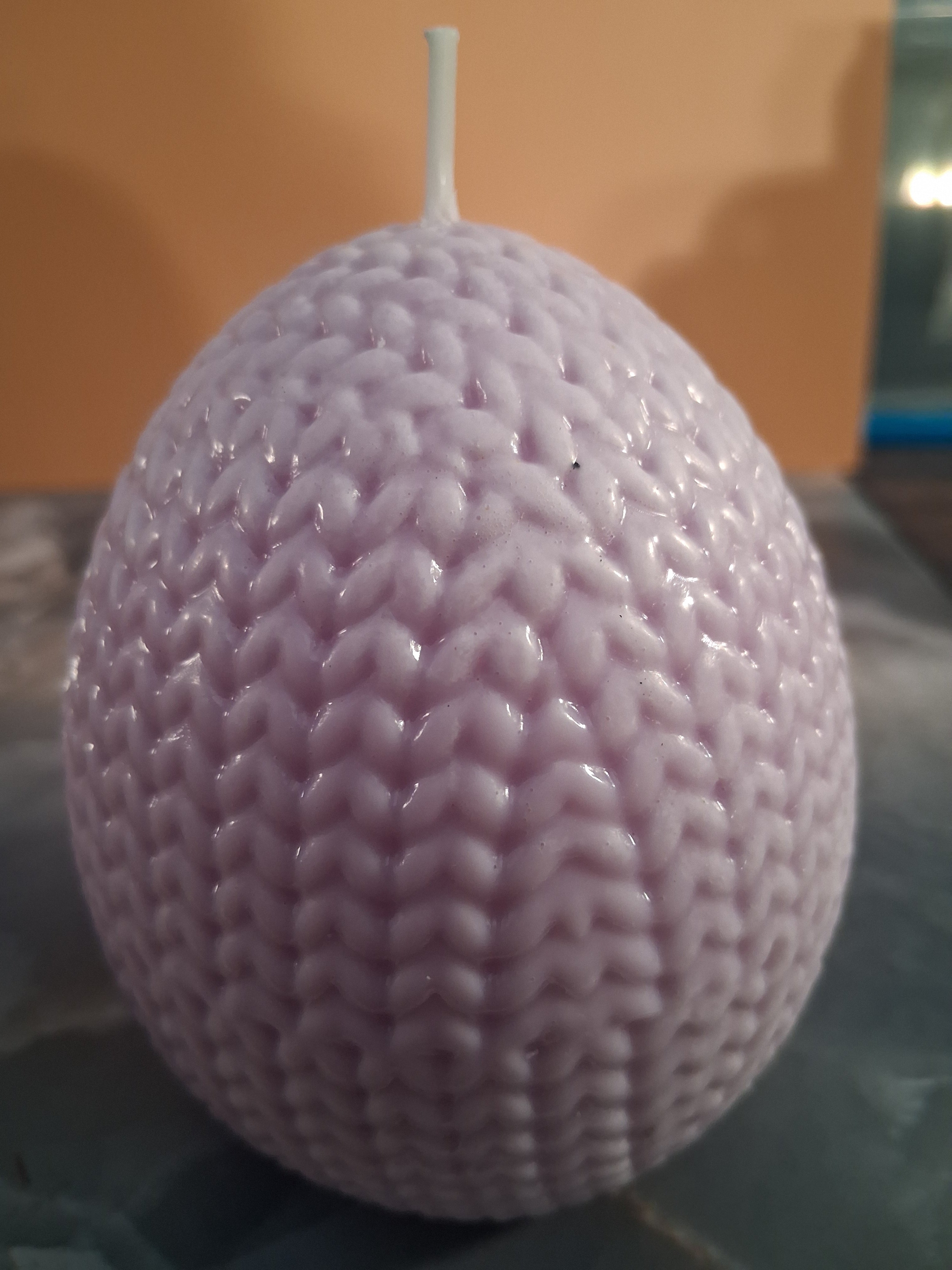 Couture Knit Egg Candle