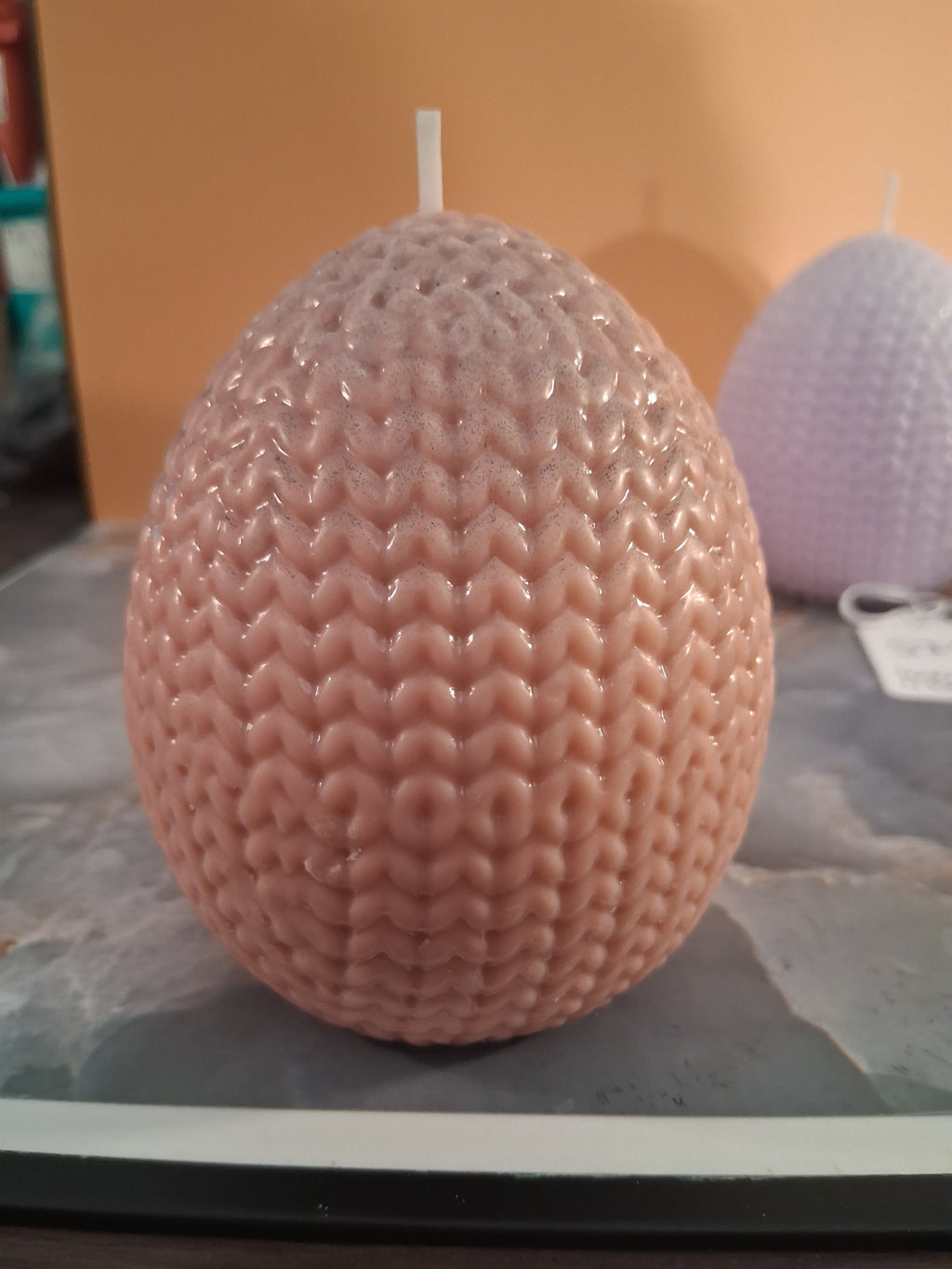 Couture Knit Egg Candle