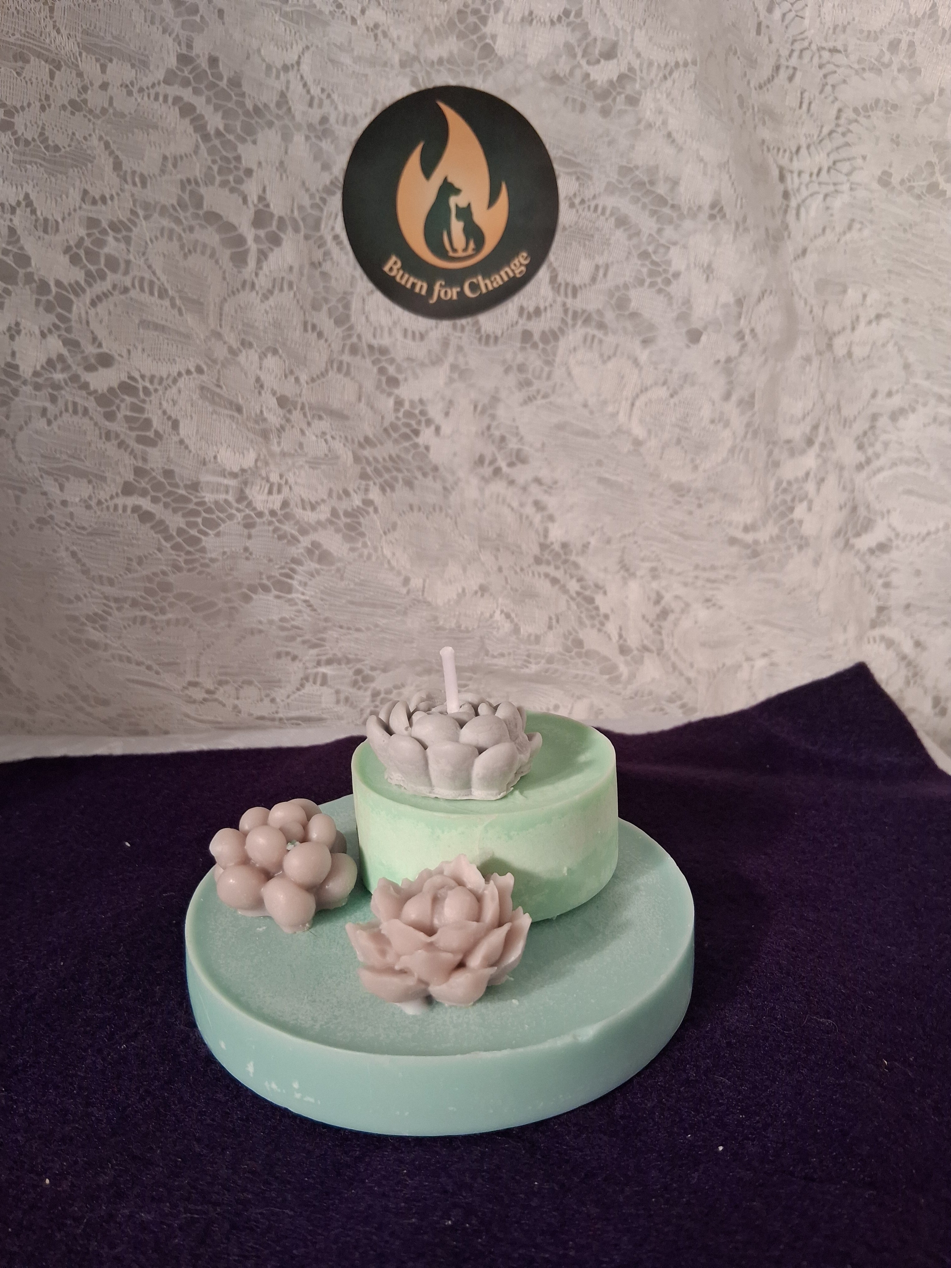 Tiered Blossom Candle