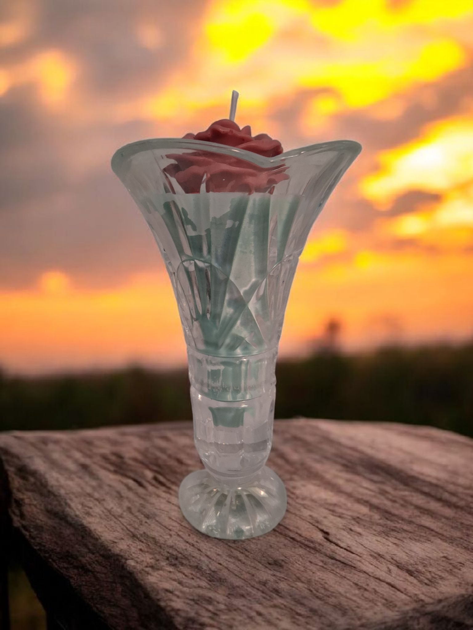 Shannon Crystal Vase Candle