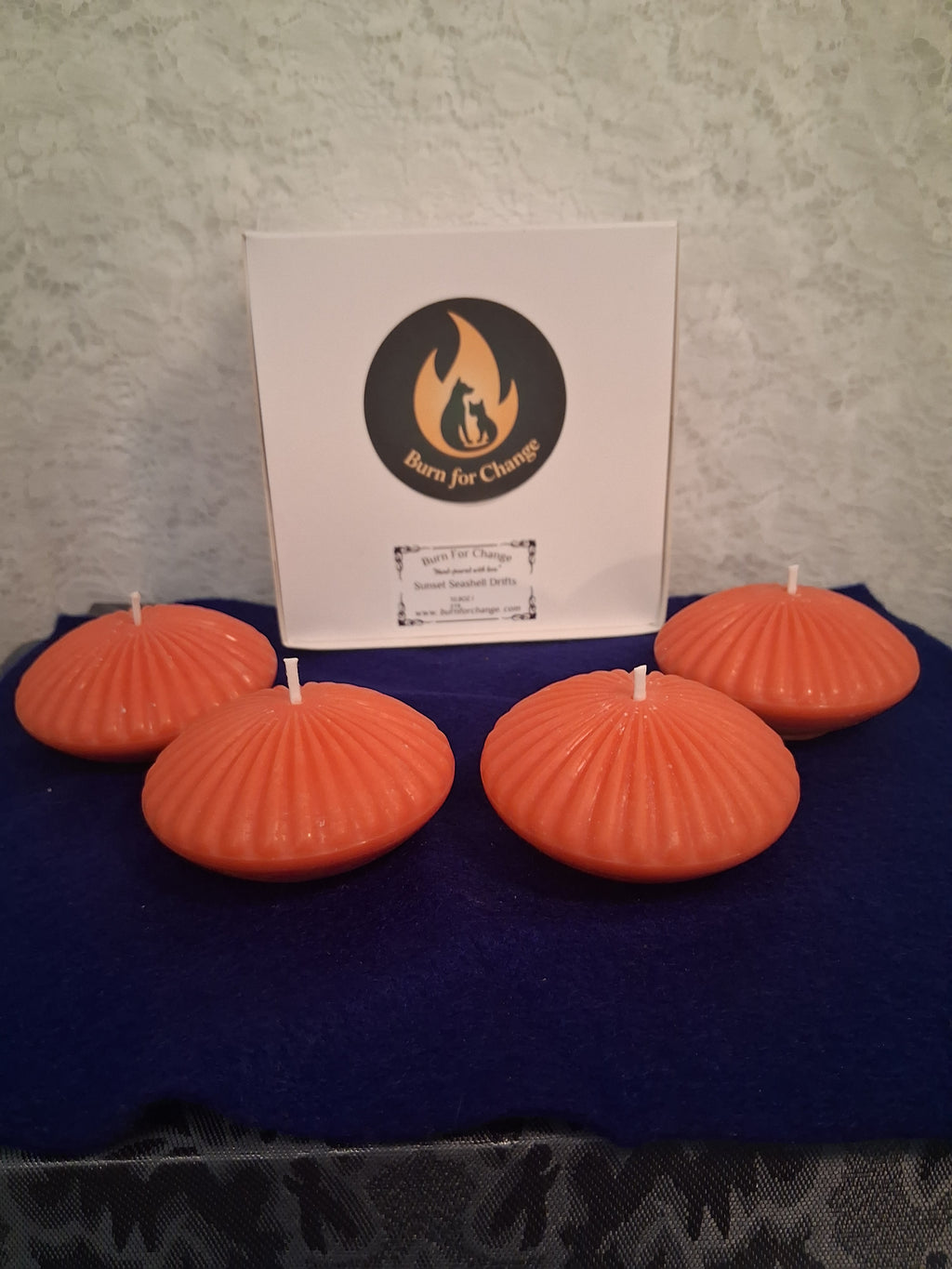 Sunset Seashell Drifts (Set of 4 Floating Candles)