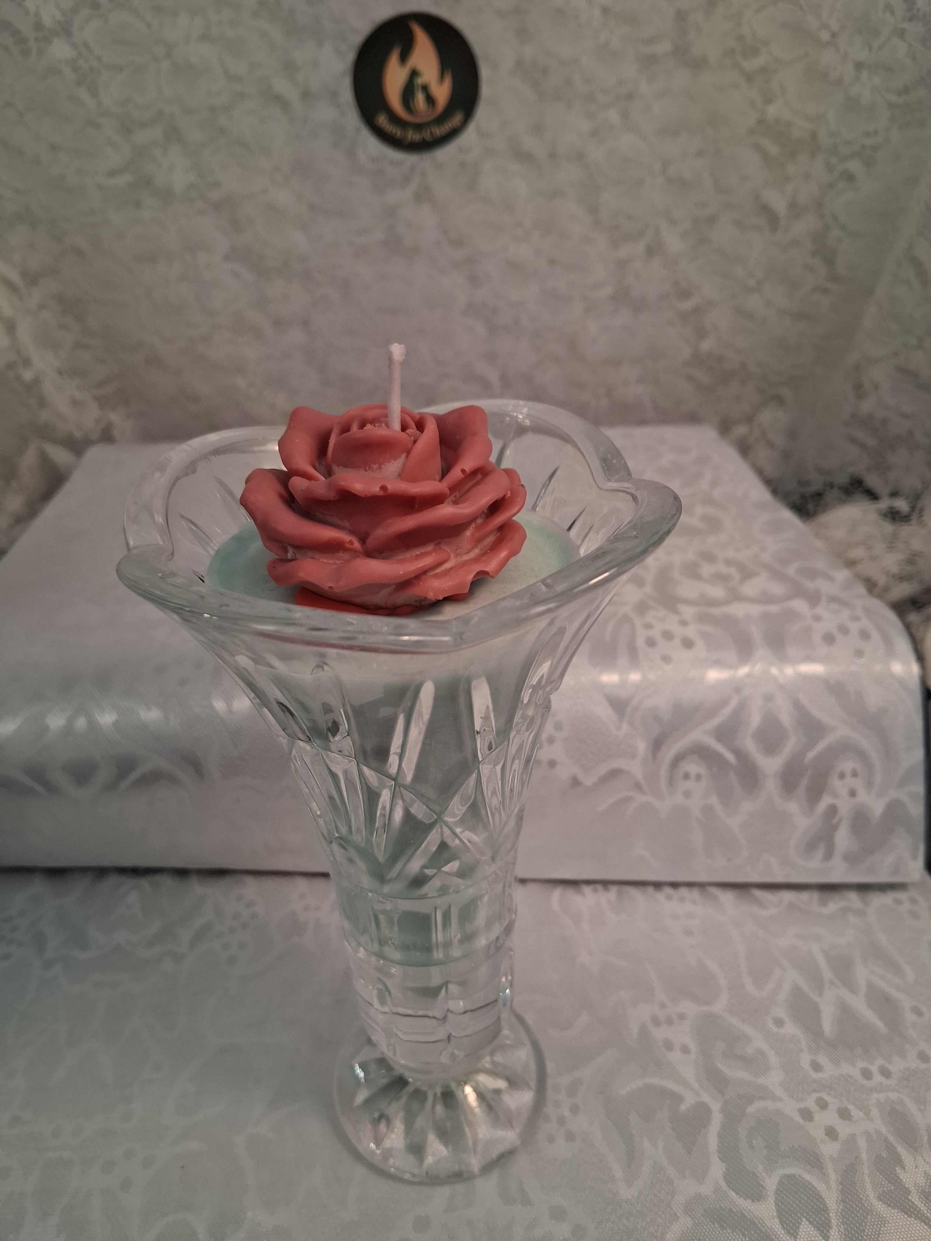 Shannon Crystal Vase Candle