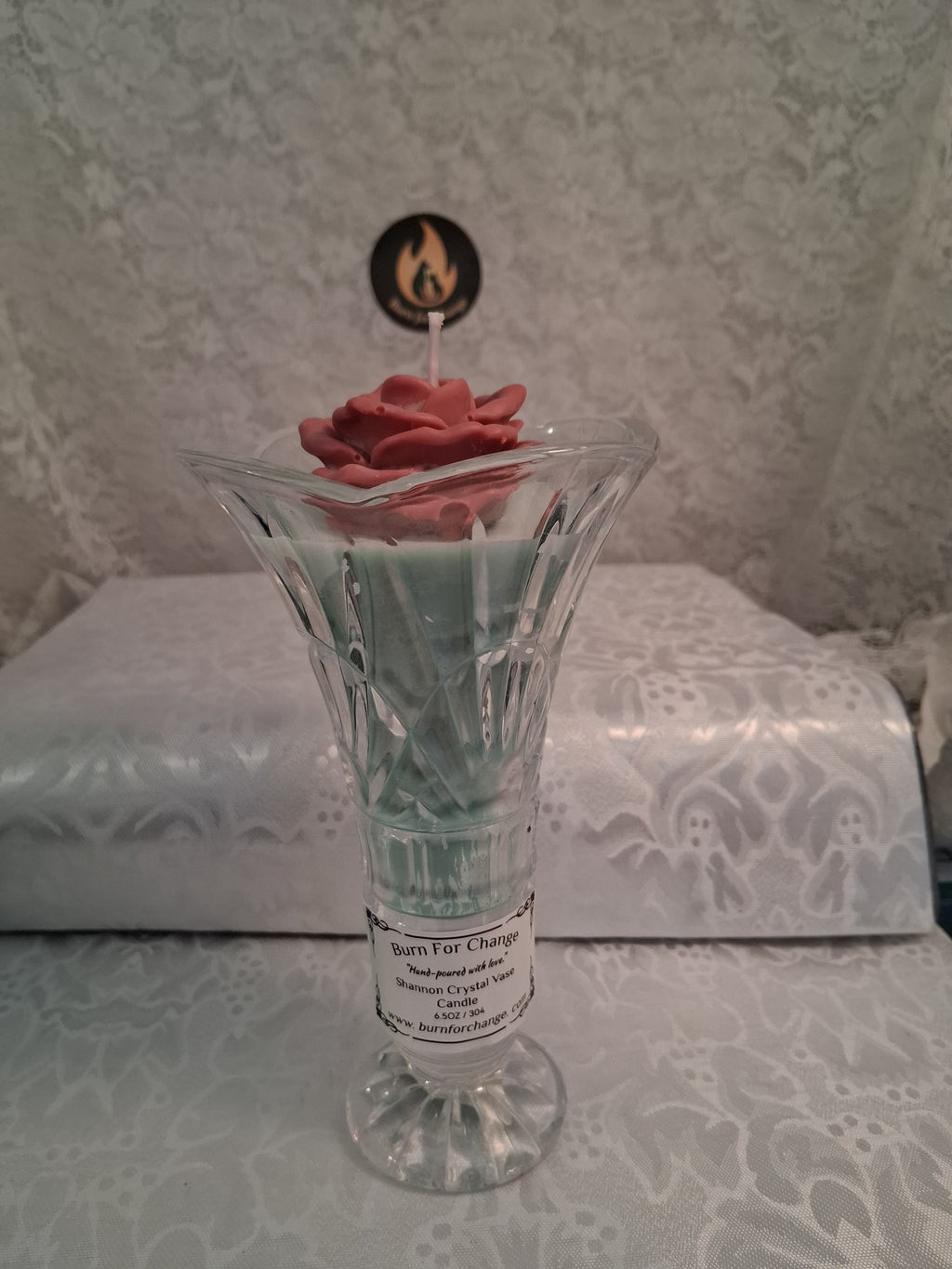 Shannon Crystal Vase Candle