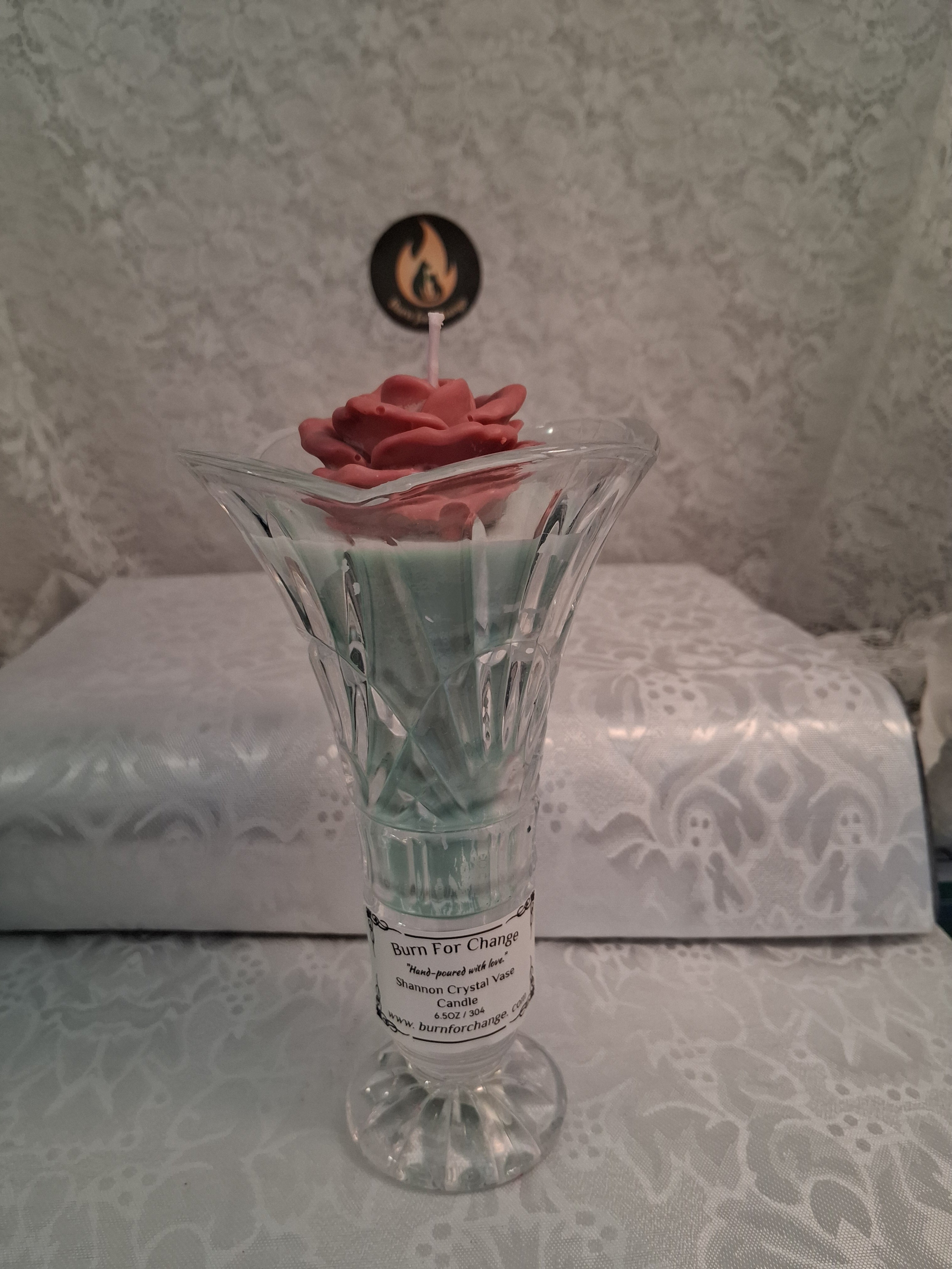 Shannon Crystal Vase Candle