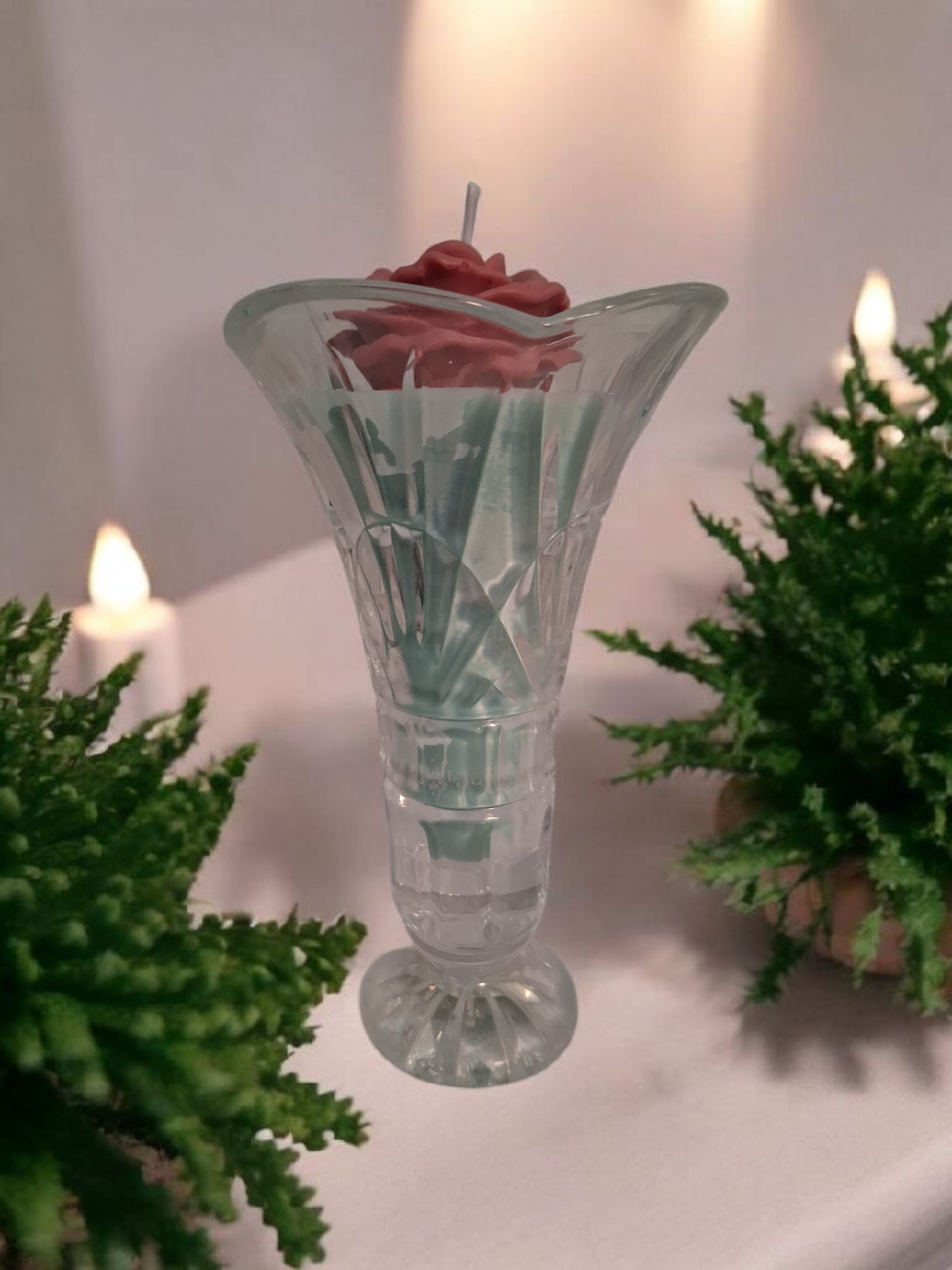 Shannon Crystal Vase Candle