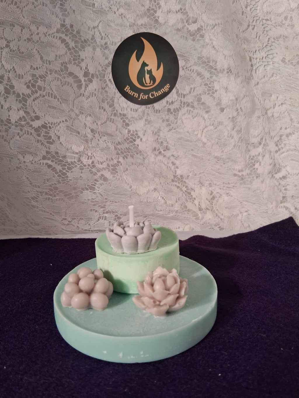 Tiered Blossom Candle