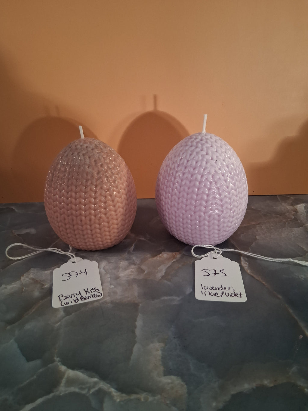 Couture Knit Egg Candle