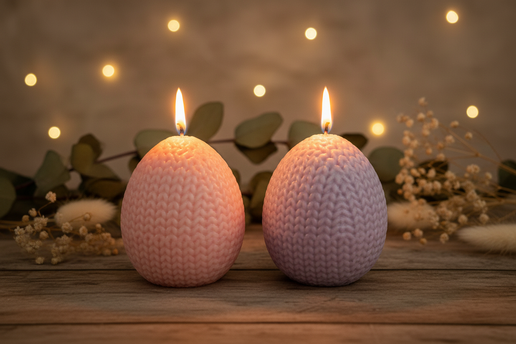 Couture Knit Egg Candle