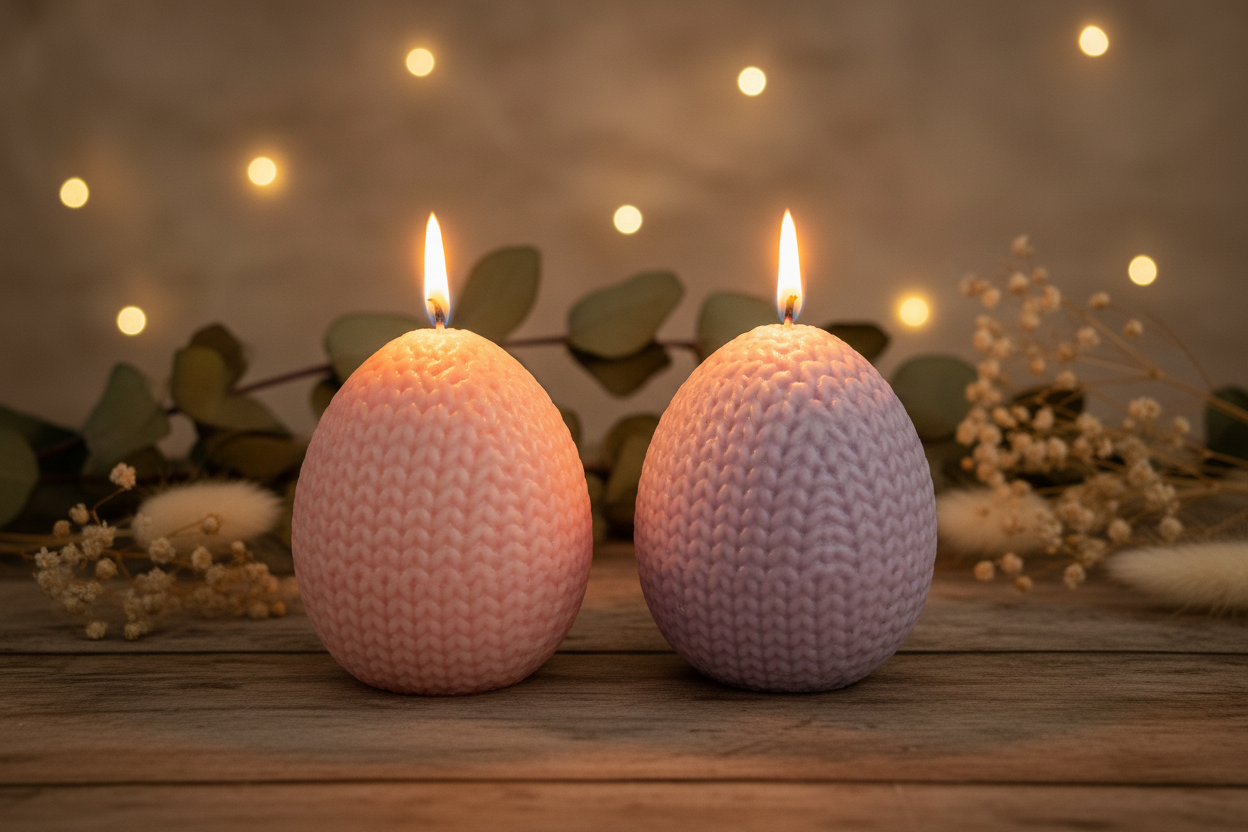 Couture Knit Egg Candle