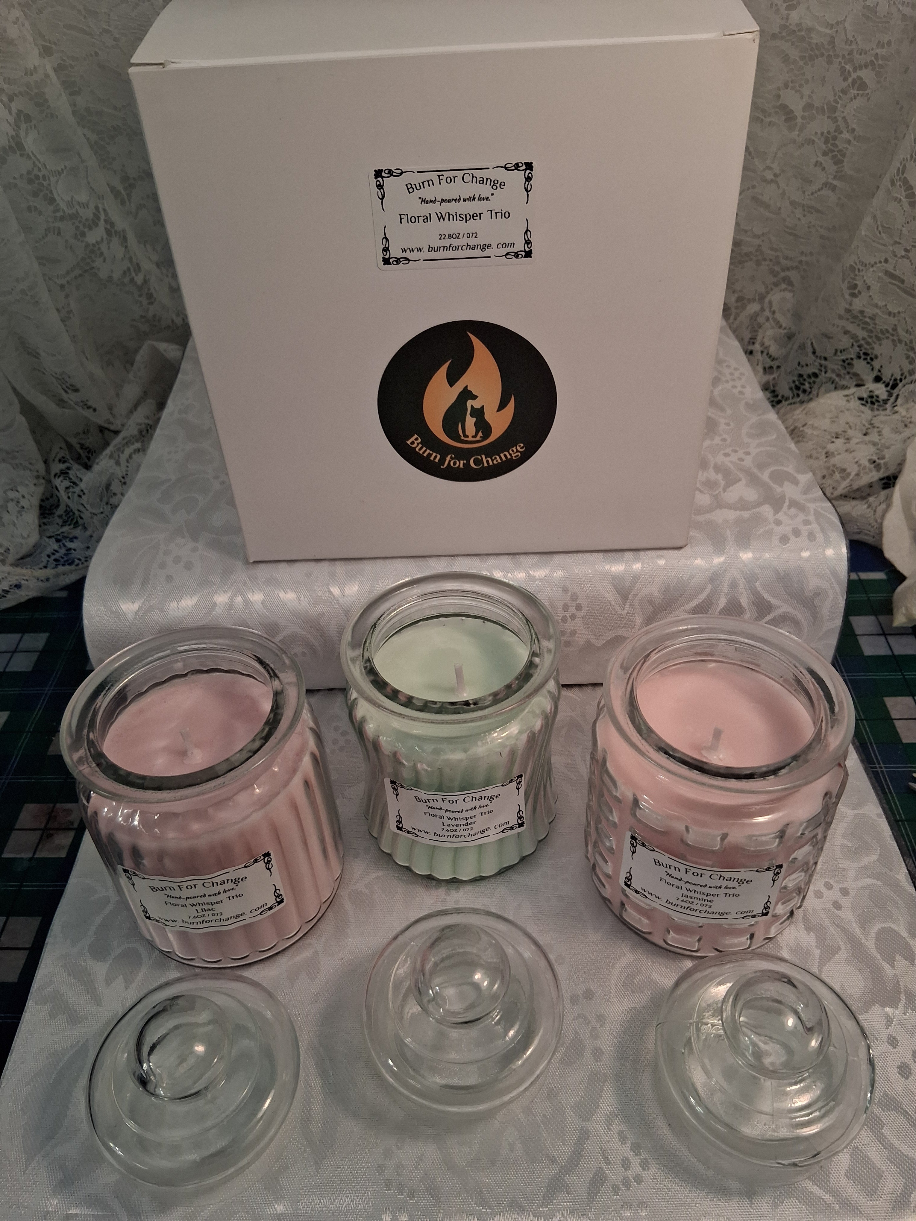 Floral Whisper Trio (Set of 3)