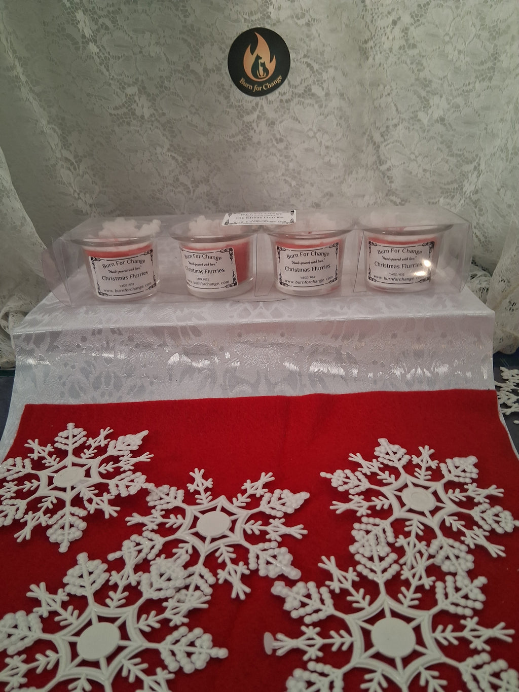 Christmas Flurries (Set of 4)