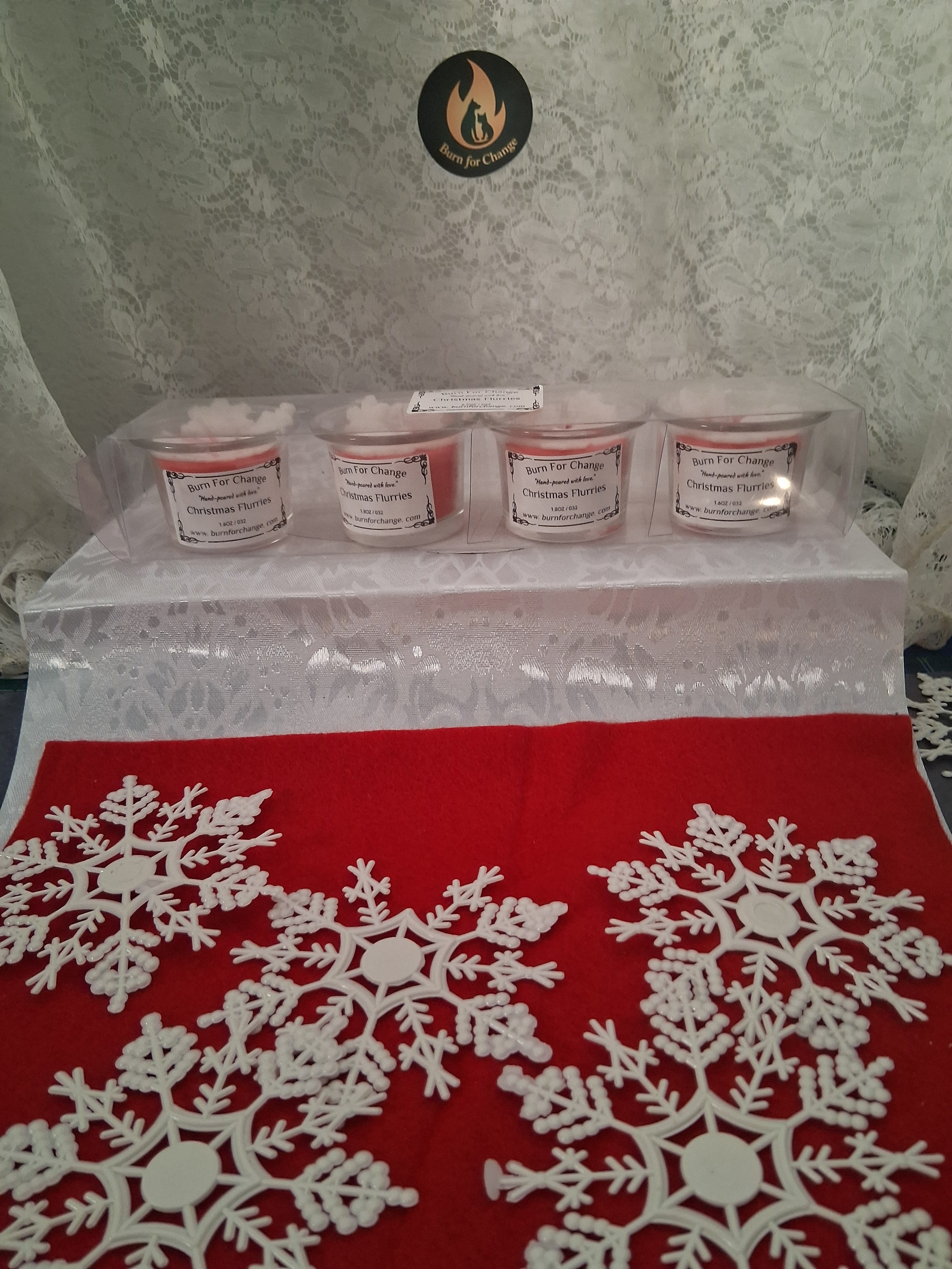 Christmas Flurries (Set of 4)