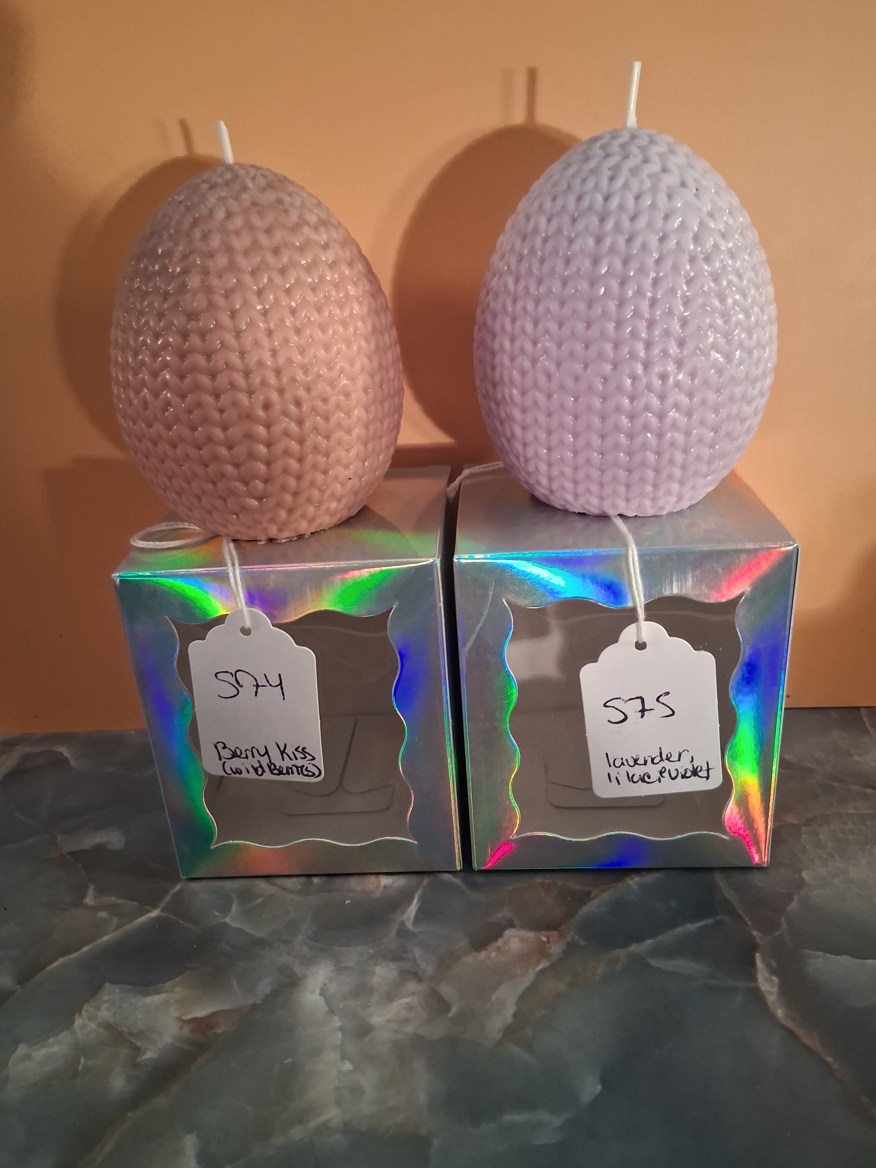Couture Knit Egg Candle