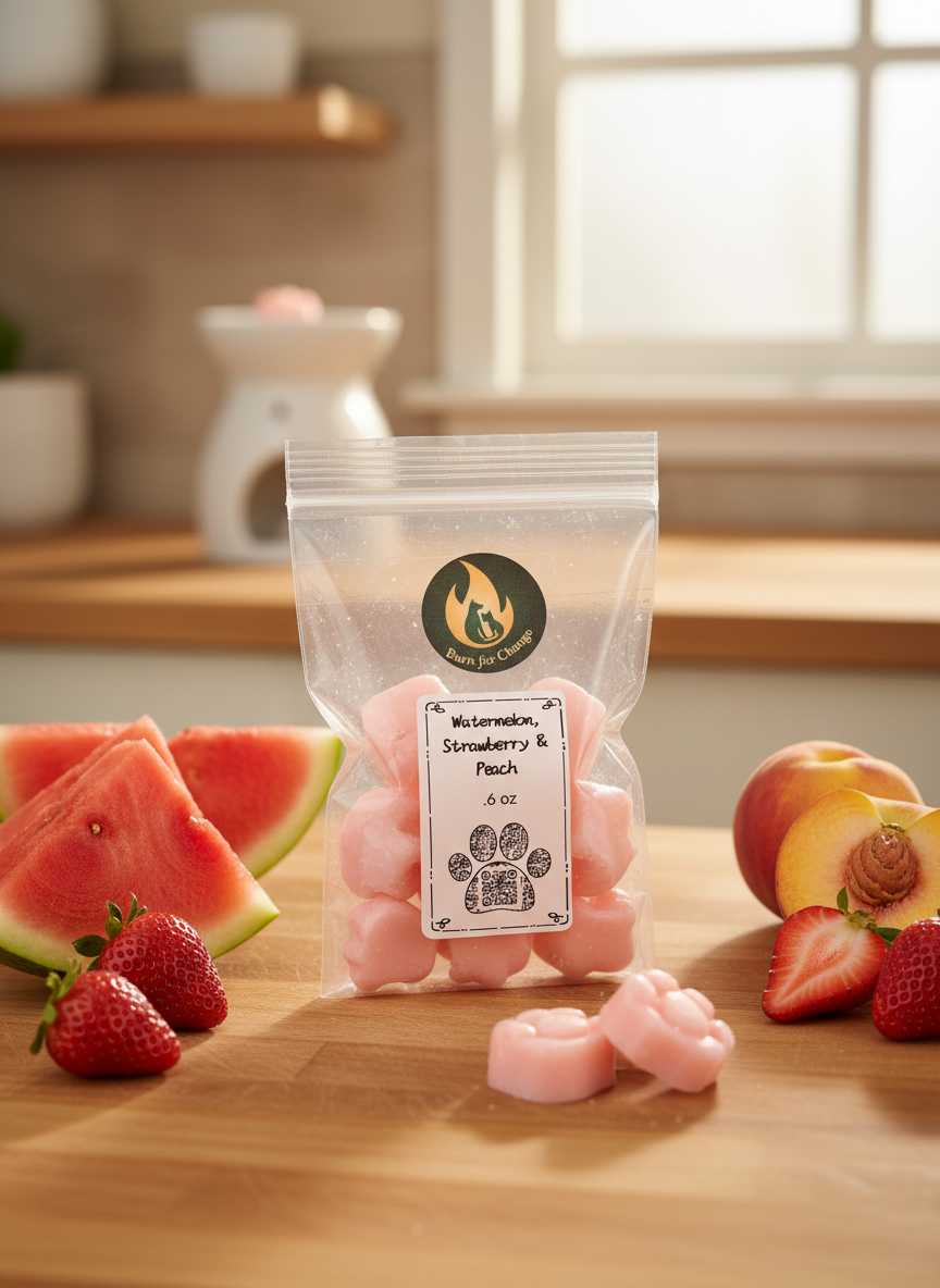 Watermelon, Strawberry and Peach