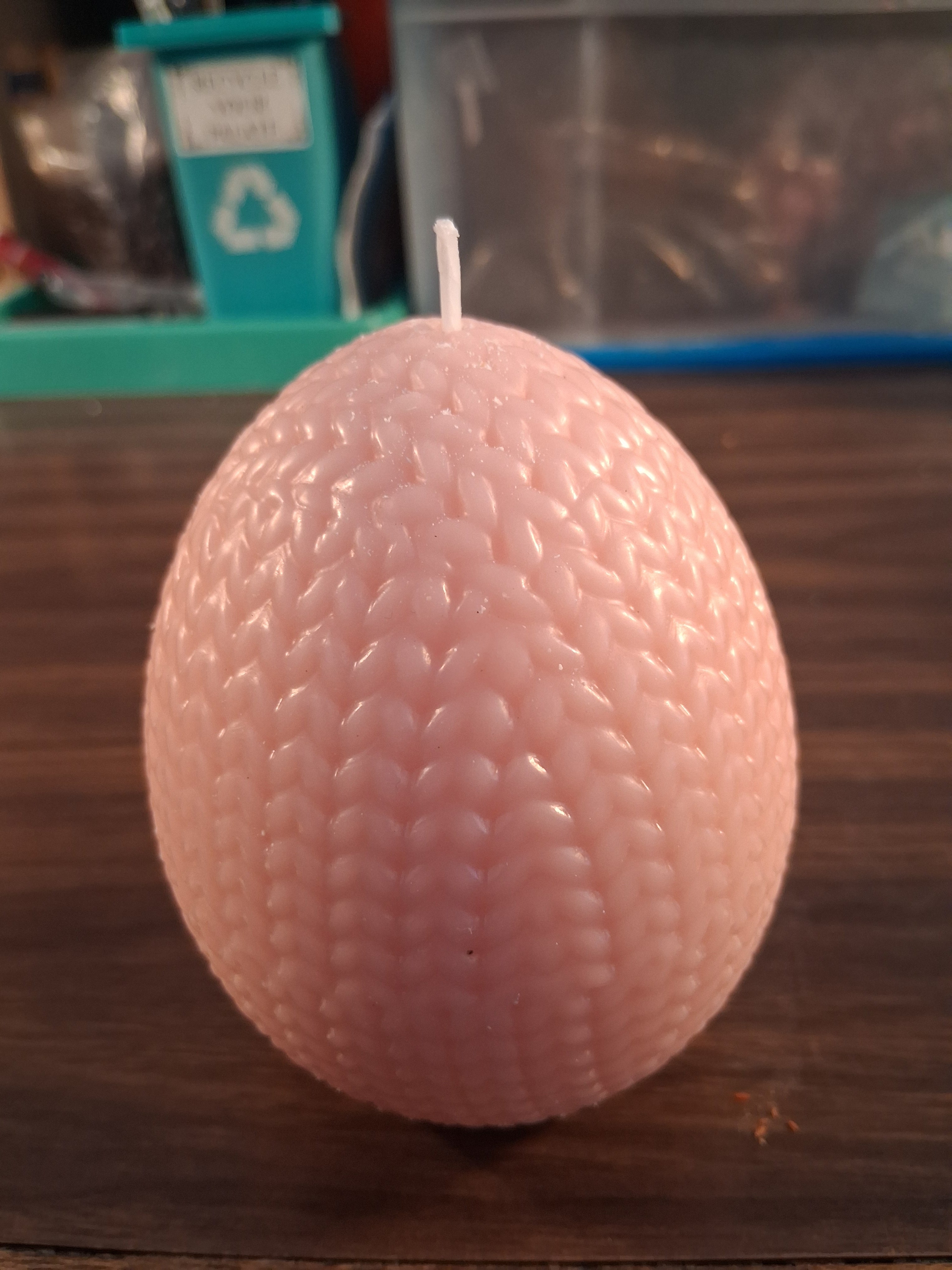Couture Knit Egg Candle