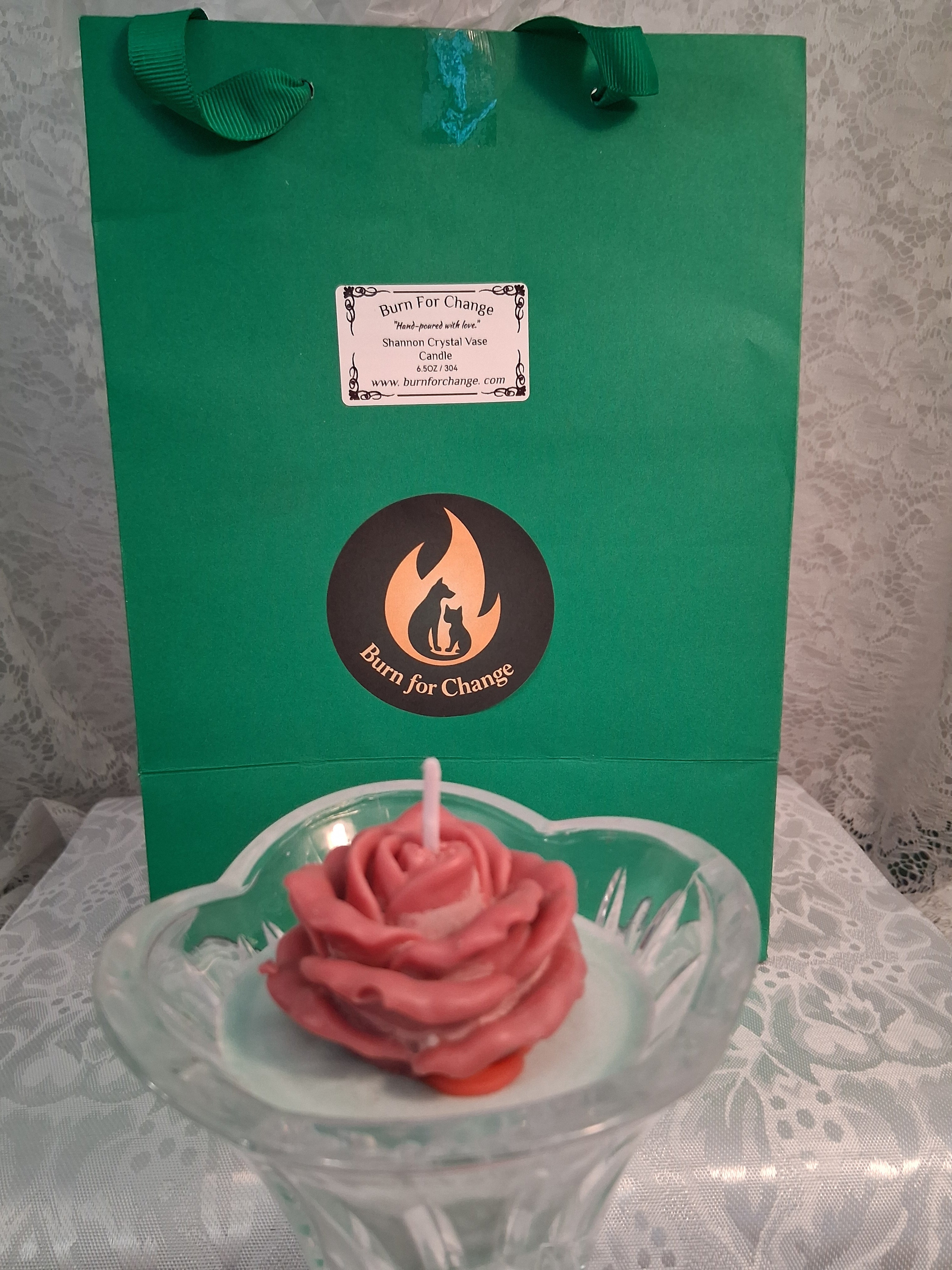 Shannon Crystal Vase Candle