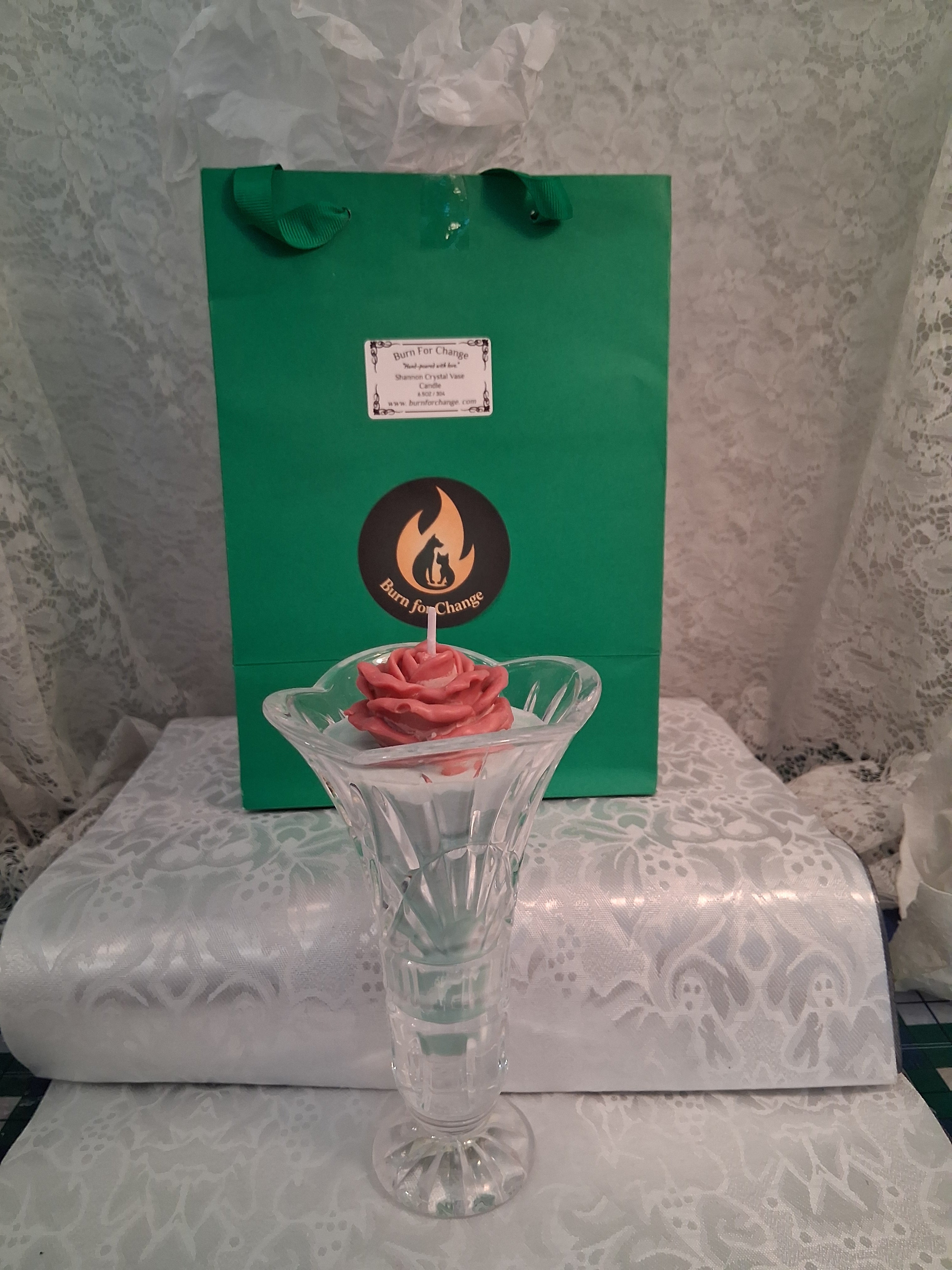 Shannon Crystal Vase Candle